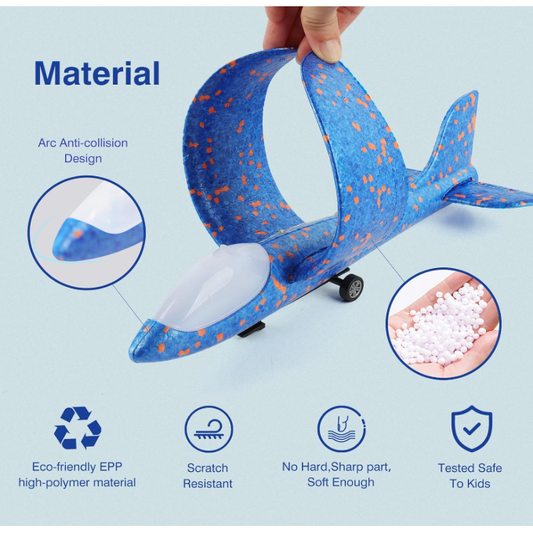 Kids Foam Jet Plane Launcher – Easy-to-Use, Safe Outdoor Flying Toy & Party Gift
