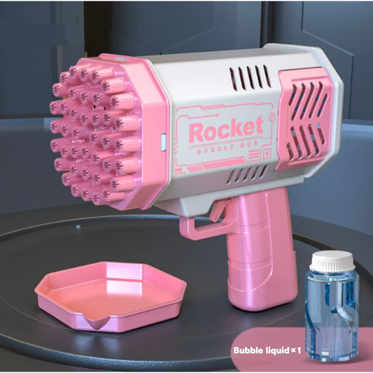 Bubble Machine Gun Kids Toys, Bubble Gun with Colorful Lights and Thousands Bubbles, Outdoor Toy Birthday Party Favors for Boys Girls Age 3 4 5 6 7 8 9 10 11 12 Years Old