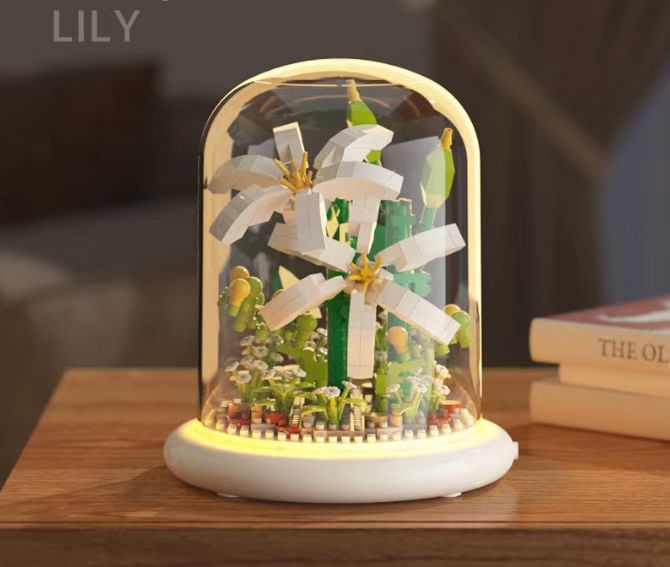  Flower Bouquet Building Set Flowers Botanical Collection for Home Decor