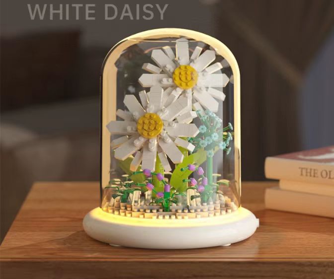  Flower Bouquet Building Set Flowers Botanical Collection for Home Decor