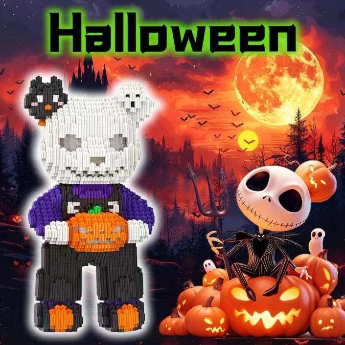 Halloween Ghost Scene Mini-Brick Set — the top choice for Halloween gifting.（3000+pcs)