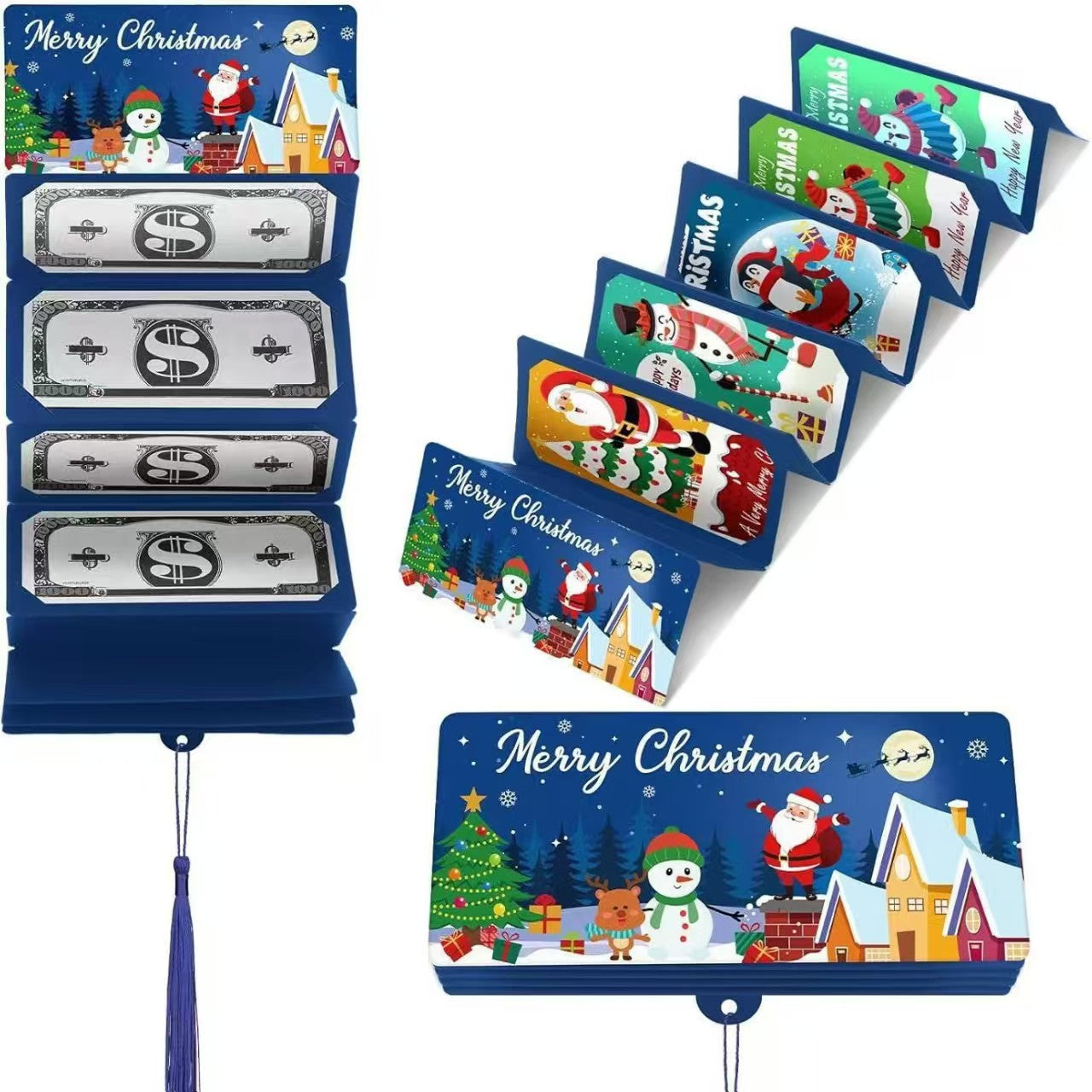 Christmas Cash Pull Gift Card | Creative Christmas Card Set Perfect for gifts, parties, and holiday surprises — easily create a joyful Christmas atmosphere!