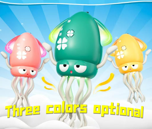 Dancing Squid Baby Toy, Electric Crawling Octopus Tummy Time Toy, Rechargeable Magic Dancing Music Squid Baby Toys for 3 4 5 6 Year Old Kids Boy Girl Birthday Gifts Christmas Stocking Stuffers