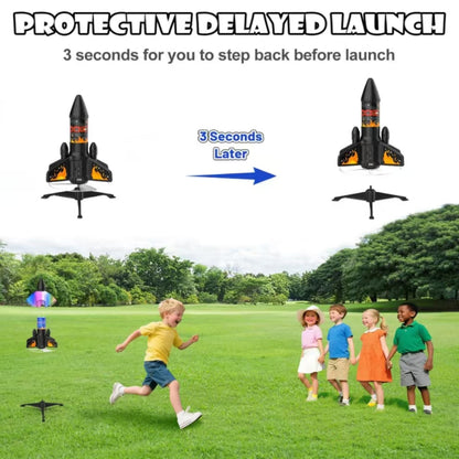 Rocket Launcher, 200 Feet of Flight Altitude, Model Rocket Kits with Launch Set, Ultra-high Flying Rocket, Rocket Toy, Outdoor Toys for Ages 8-13, Birthday Gift for Kids Boys & Girls