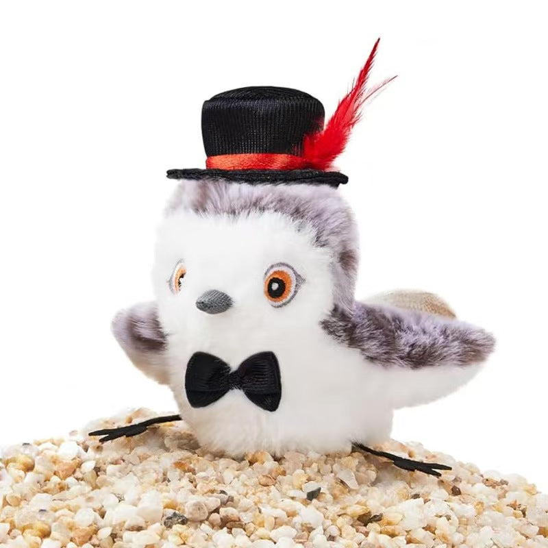 Cat Toys Rechargeable Flapping，Lifelike Chirp Tweet, Touch Activated Kitten Toy Interactive Cat Exercise Toys for All Breeds Cat Kicker Catnip Toys 4.0 Inches