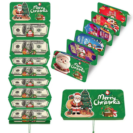 Christmas Cash Pull Gift Card | Creative Christmas Card Set Perfect for gifts, parties, and holiday surprises — easily create a joyful Christmas atmosphere!