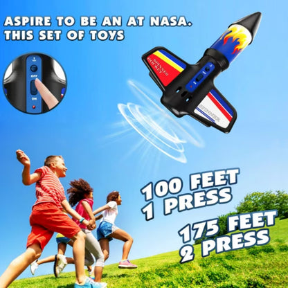 Rocket Launcher, 200 Feet of Flight Altitude, Model Rocket Kits with Launch Set, Ultra-high Flying Rocket, Rocket Toy, Outdoor Toys for Ages 8-13, Birthday Gift for Kids Boys & Girls