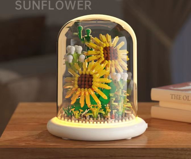  Flower Bouquet Building Set Flowers Botanical Collection for Home Decor