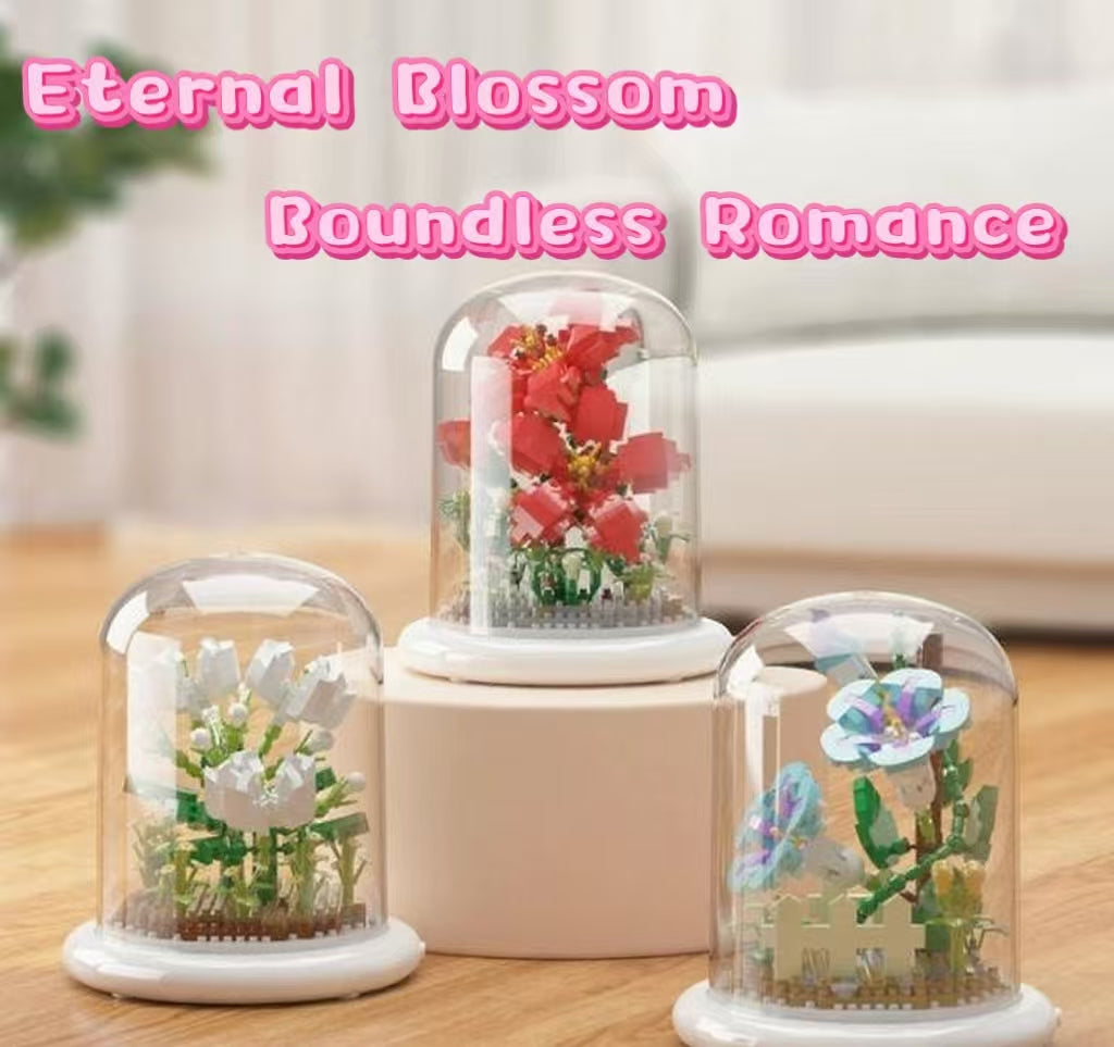  Flower Bouquet Building Set Flowers Botanical Collection for Home Decor