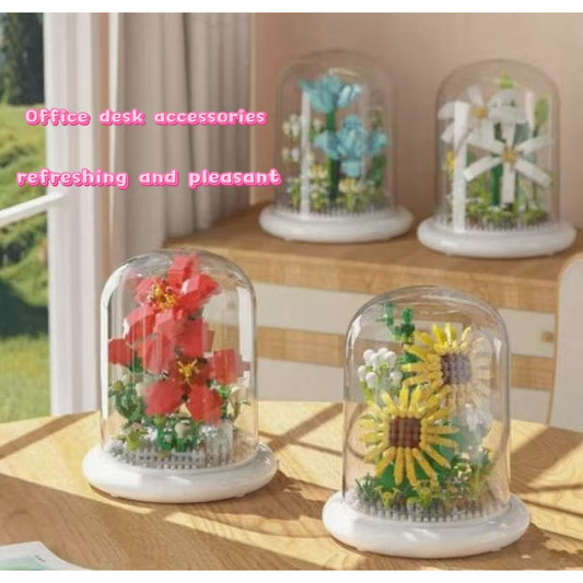  Flower Bouquet Building Set Flowers Botanical Collection for Home Decor