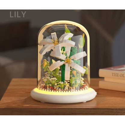  Flower Bouquet Building Set Flowers Botanical Collection for Home Decor