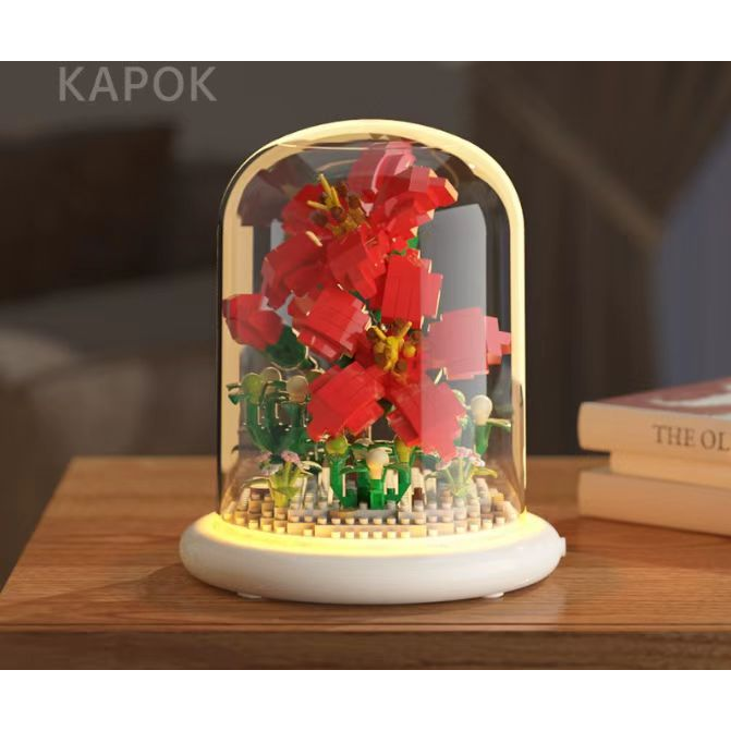  Flower Bouquet Building Set Flowers Botanical Collection for Home Decor