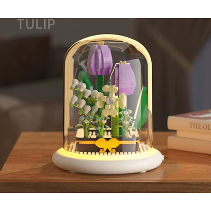  Flower Bouquet Building Set Flowers Botanical Collection for Home Decor