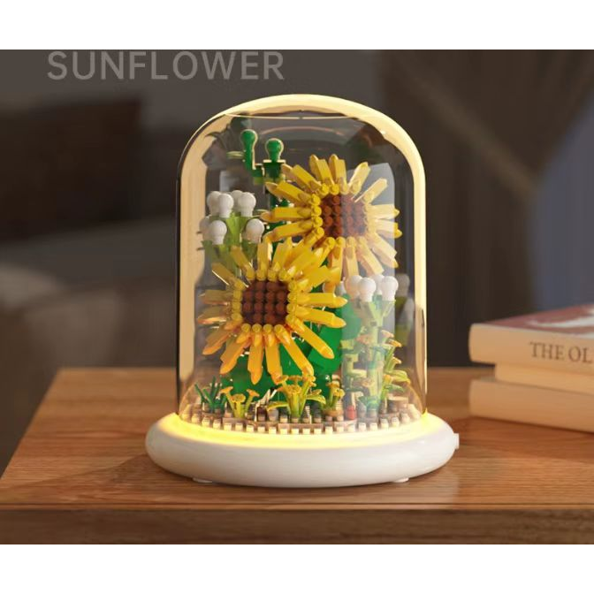  Flower Bouquet Building Set Flowers Botanical Collection for Home Decor