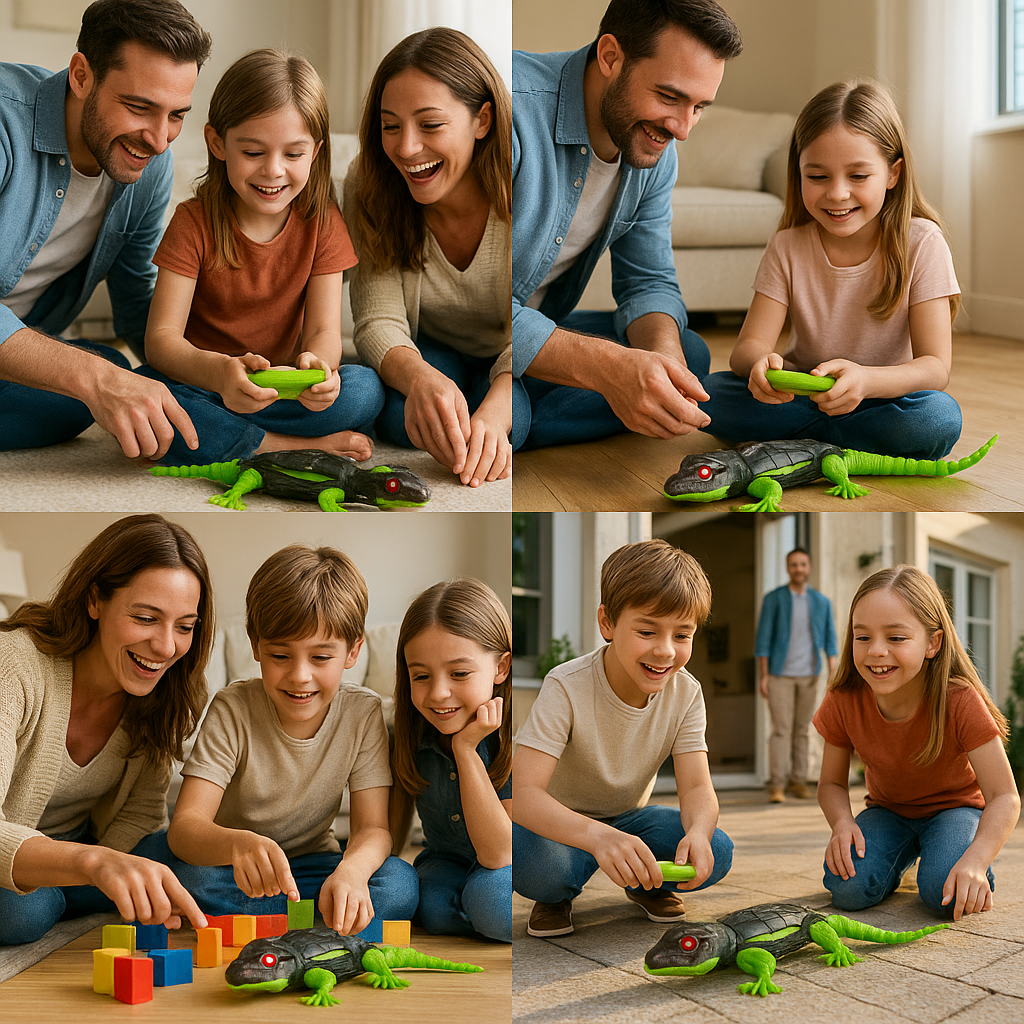 Remote-Control Wall-Climbing Gecko/Cockroach/Spider — Fun Kids Toy, Prank Toy & Cool Gadget with LED Eyes, Dual Modes for Floor & Wall Driving — Halloween/Christmas/Birthday Gift (for Boys, Girls & Teens Ages 3+).