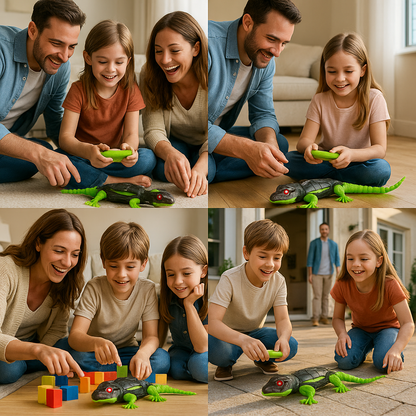 Remote-Control Wall-Climbing Gecko/Cockroach/Spider — Fun Kids Toy, Prank Toy & Cool Gadget with LED Eyes, Dual Modes for Floor & Wall Driving — Halloween/Christmas/Birthday Gift (for Boys, Girls & Teens Ages 3+).