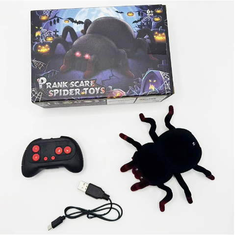 Remote-Control Wall-Climbing Gecko/Cockroach/Spider — Fun Kids Toy, Prank Toy & Cool Gadget with LED Eyes, Dual Modes for Floor & Wall Driving — Halloween/Christmas/Birthday Gift (for Boys, Girls & Teens Ages 3+).